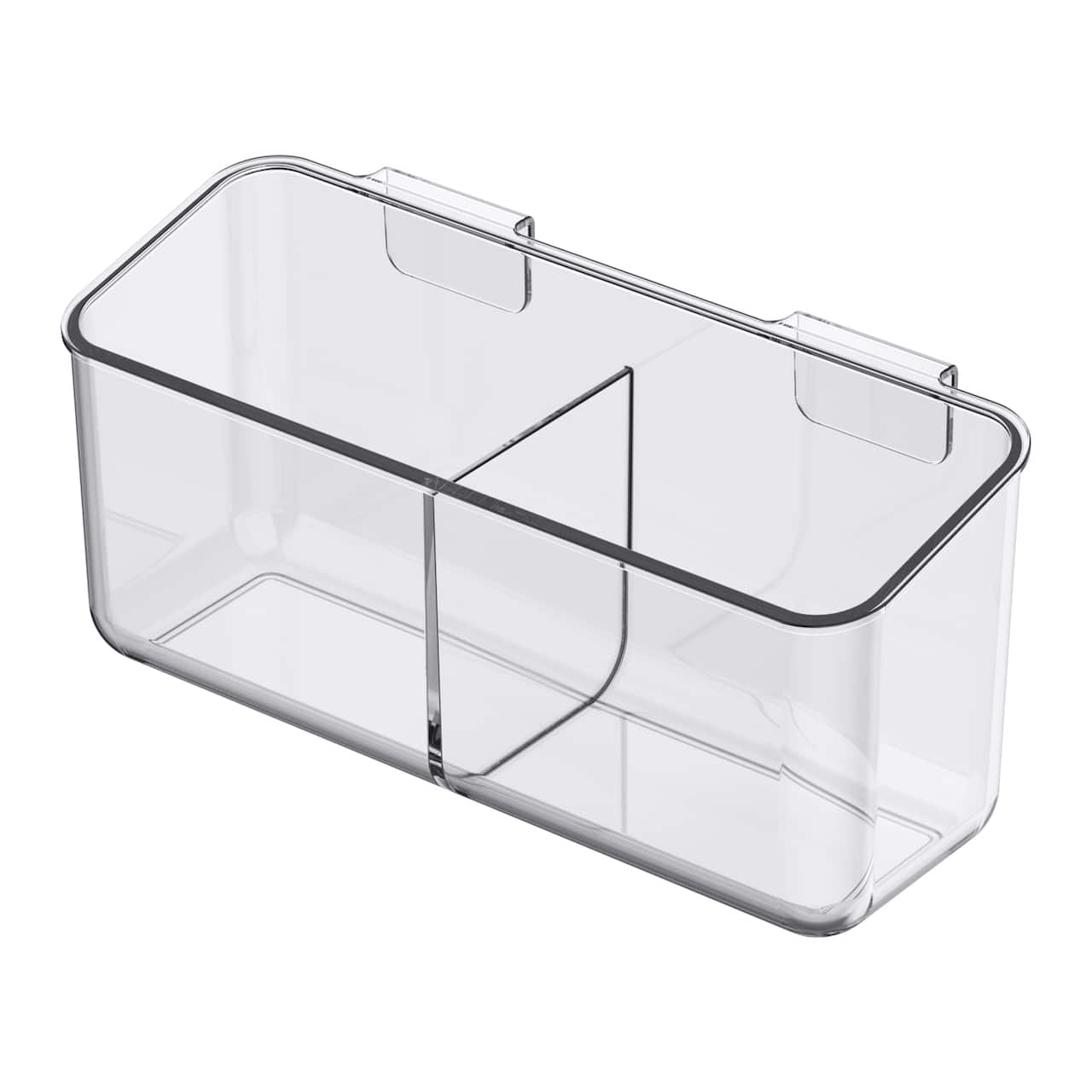 12 Pack: Medium Clear Hanging Organizer Bin by Simply Tidy™
